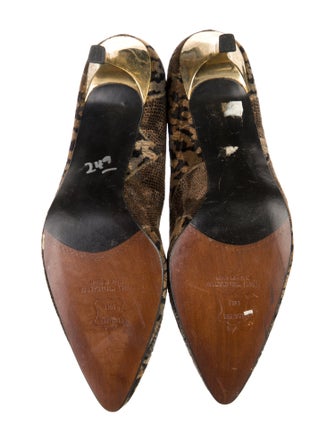 Stuart Weitzman Suede Animal Print Pumps