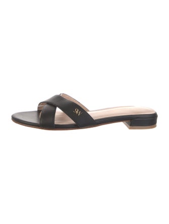 Stuart Weitzman Leather Slides