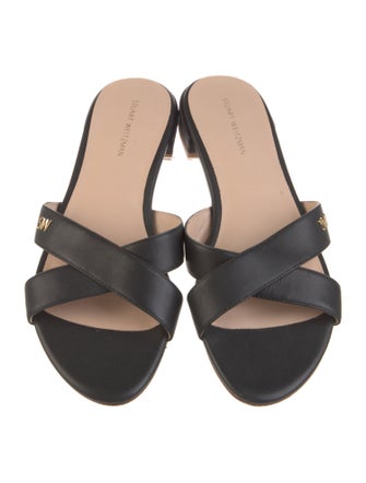 Stuart Weitzman Leather Slides