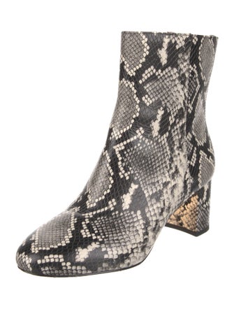 Stuart Weitzman Leather Animal Print Boots