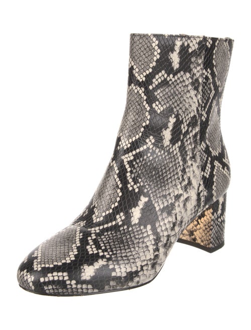 Stuart Weitzman Leather Animal Print Boots