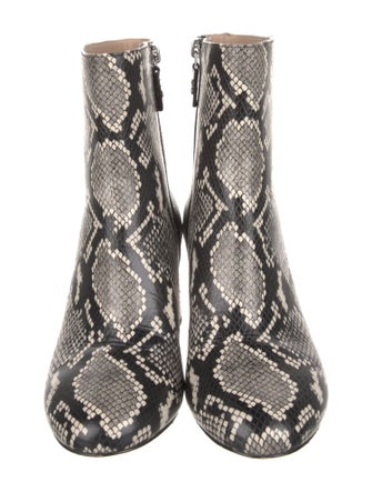 Stuart Weitzman Leather Animal Print Boots