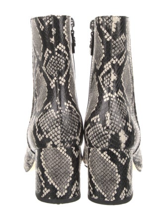 Stuart Weitzman Leather Animal Print Boots