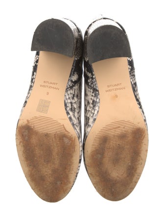Stuart Weitzman Leather Animal Print Boots