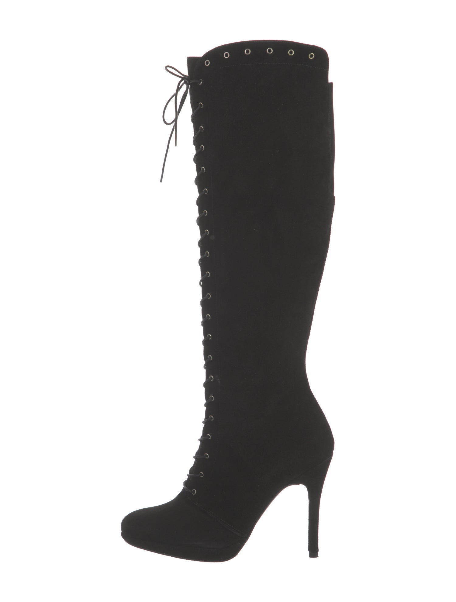 Stuart Weitzman Suede Lace-Up Boots