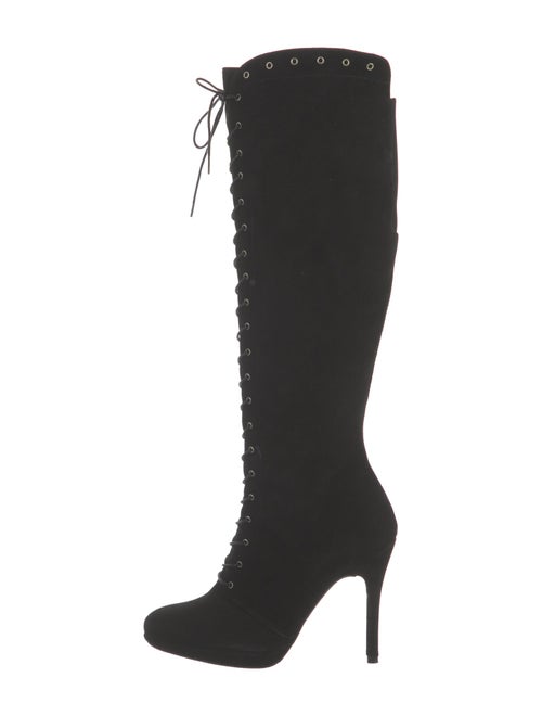 Stuart Weitzman Suede Lace-Up Boots