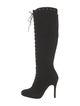 Stuart Weitzman Suede Lace-Up Boots