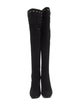 Stuart Weitzman Suede Studded Accents Boots