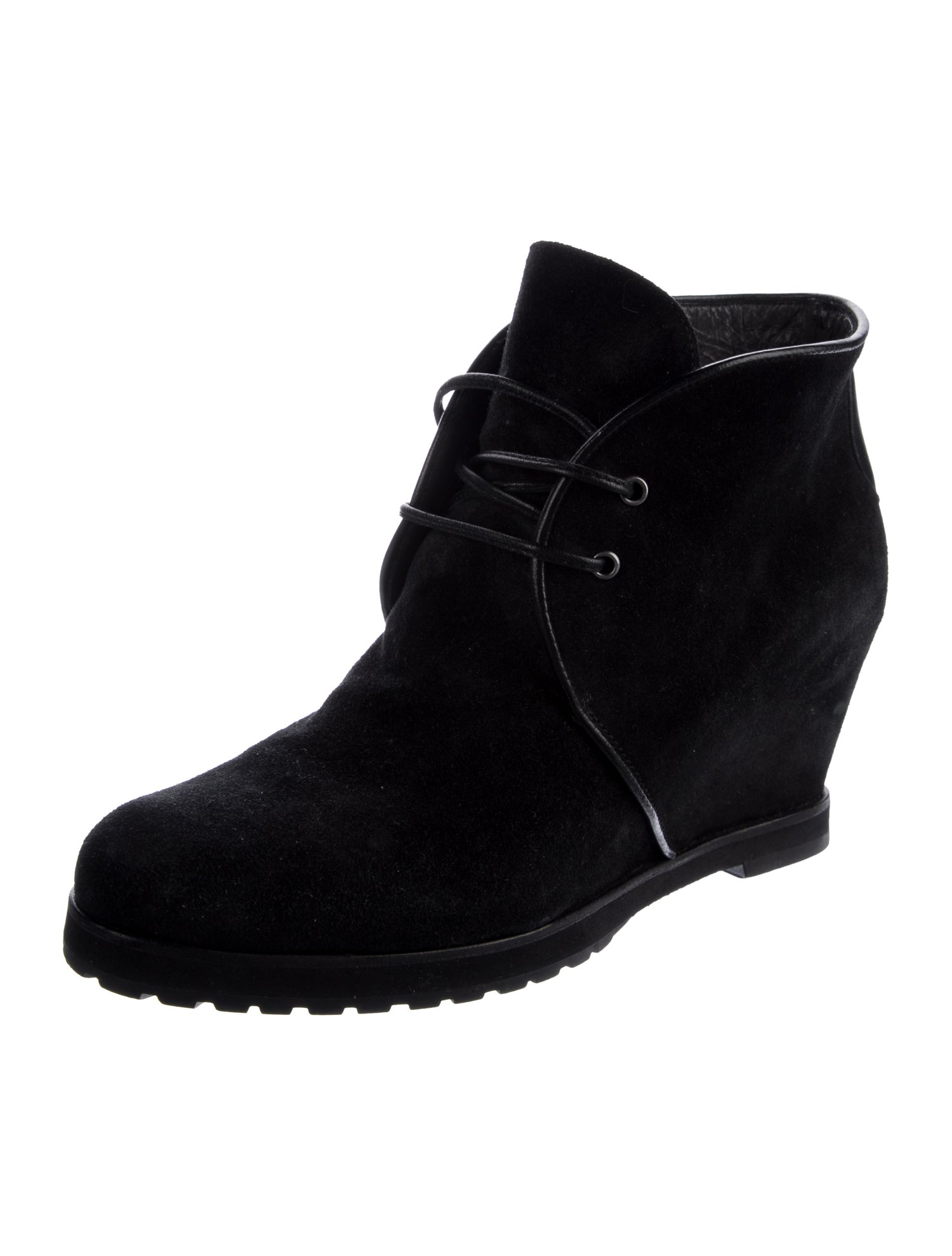 Stuart Weitzman Suede Lace-Up Boots