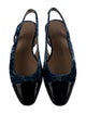 Stuart Weitzman Velvet Colorblock Pattern Slingback Flats
