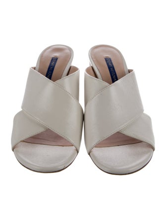 Stuart Weitzman Leather Mules