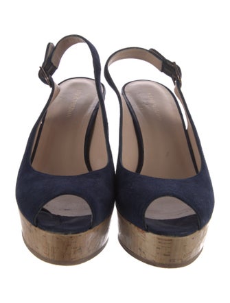 Stuart Weitzman Suede Slingback Pumps