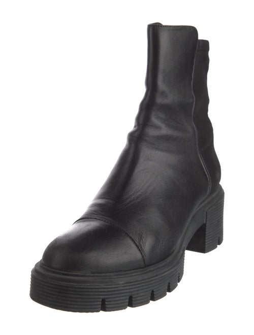 Stuart Weitzman Leather Combat Boots