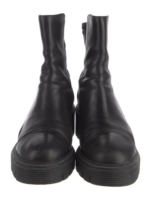 Stuart Weitzman Leather Combat Boots