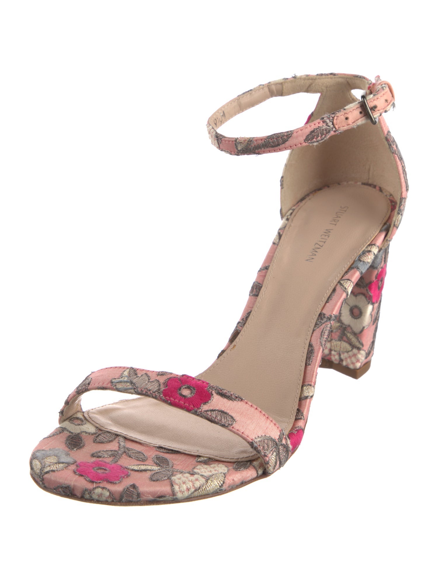 Stuart Weitzman Floral Print Sandals