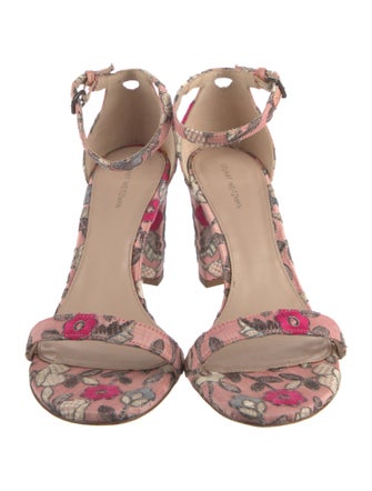Stuart Weitzman Floral Print Sandals