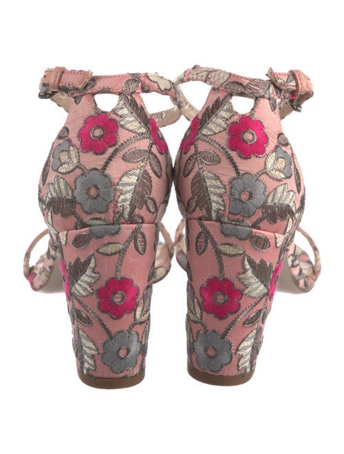 Stuart Weitzman Floral Print Sandals