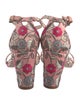 Stuart Weitzman Floral Print Sandals