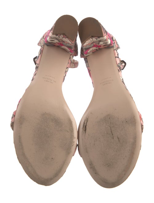 Stuart Weitzman Floral Print Sandals