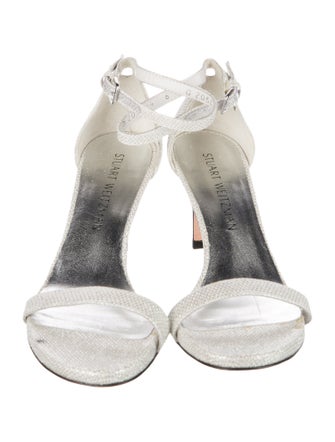 Stuart Weitzman Glitter Glitter Accents Sandals