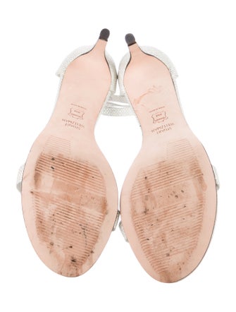 Stuart Weitzman Glitter Glitter Accents Sandals