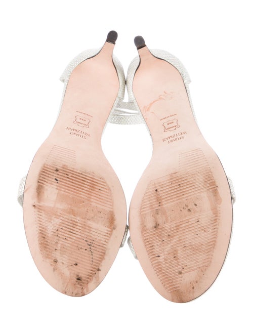 Stuart Weitzman Glitter Glitter Accents Sandals