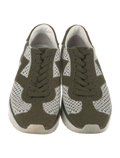 Stuart Weitzman Patterned Embroidered Accent Sneakers