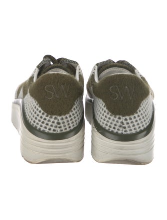 Stuart Weitzman Patterned Embroidered Accent Sneakers