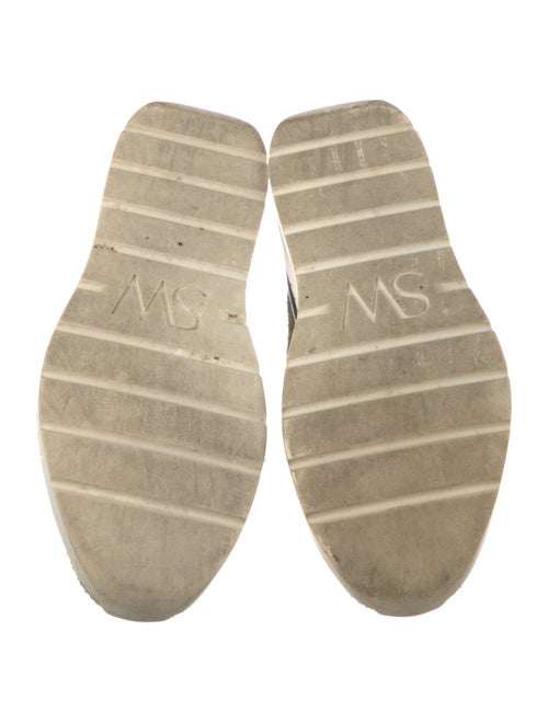 Stuart Weitzman Patterned Embroidered Accent Sneakers