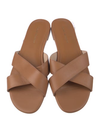 Stuart Weitzman Leather Slides