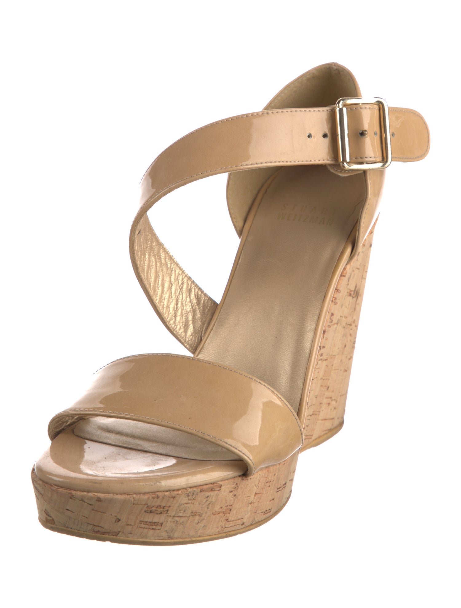 Stuart Weitzman Patent Leather Sandals