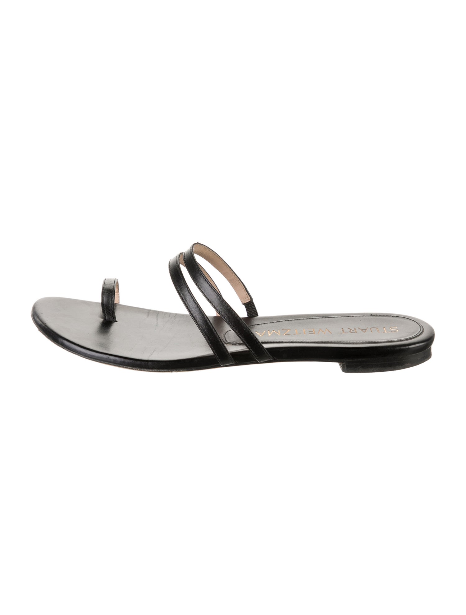 Stuart Weitzman Leather Slides