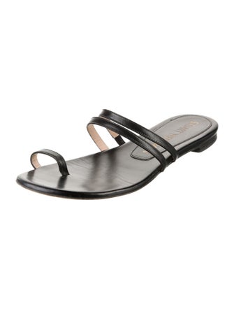 Stuart Weitzman Leather Slides