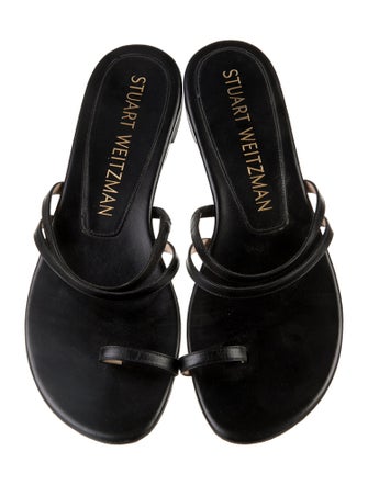 Stuart Weitzman Leather Slides
