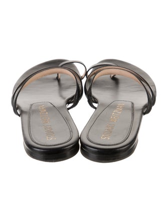 Stuart Weitzman Leather Slides
