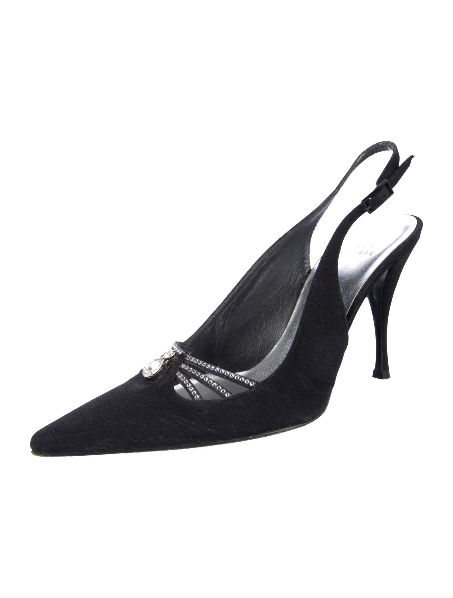 Stuart Weitzman Leather Slingback Pumps