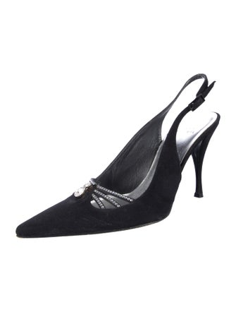 Stuart Weitzman Leather Slingback Pumps