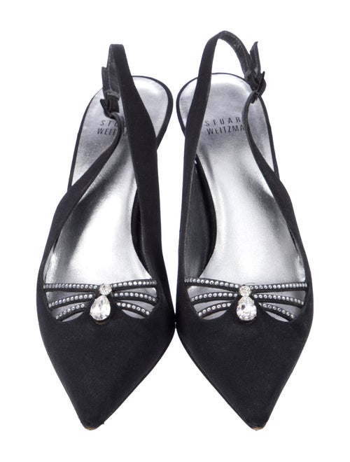 Stuart Weitzman Leather Slingback Pumps