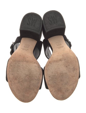 Stuart Weitzman Suede Slingback Sandals