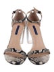 Stuart Weitzman Snakeskin Animal Print Sandals