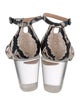Stuart Weitzman Snakeskin Animal Print Sandals