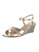 Stuart Weitzman Leather Cutout Accent Sandals