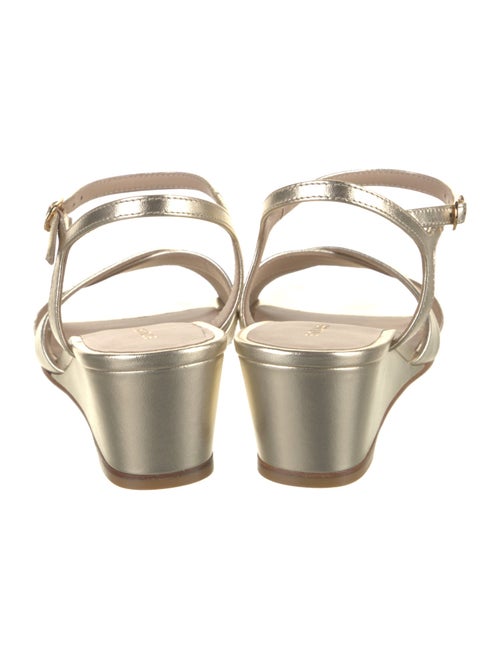 Stuart Weitzman Leather Cutout Accent Sandals