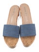 Stuart Weitzman Denim Slides