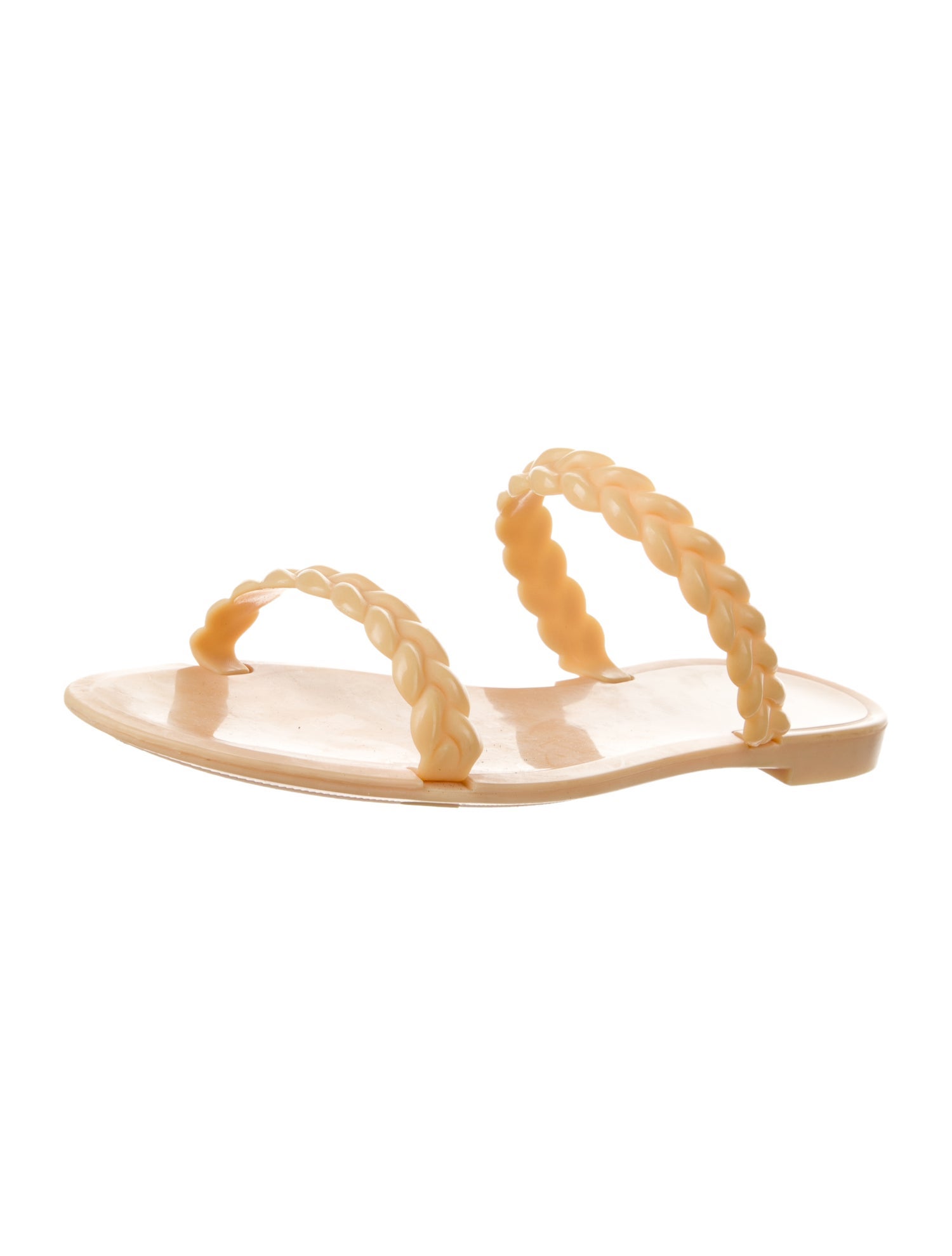 Stuart Weitzman Braided Accents Slides