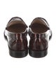Stuart Weitzman Patent Leather Animal Print Loafers