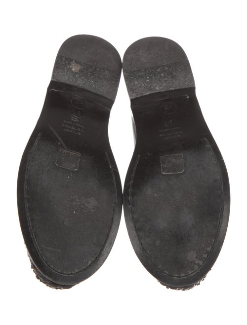 Stuart Weitzman Patent Leather Animal Print Loafers