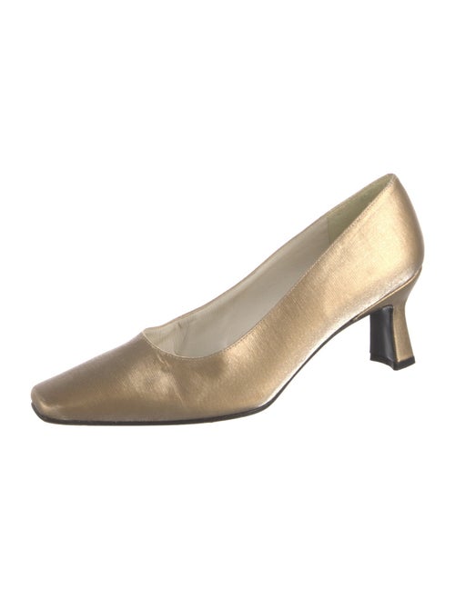 Stuart Weitzman Leather Trim Embellishment Pumps