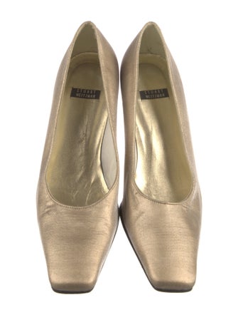 Stuart Weitzman Leather Trim Embellishment Pumps