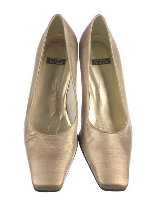 Stuart Weitzman Leather Trim Embellishment Pumps